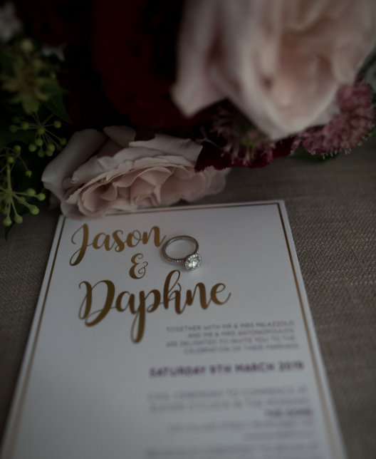 Wedding Invitation at Jason & Daphne's Wedding