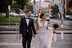 St Andrews Conservatory Wedding Melbourne CBD City Tram tracks