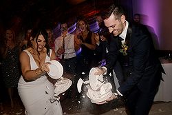 St Andrews Conservatory Wedding Melbourne CBD City Dance floor plate smash