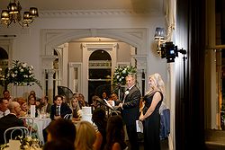 Traditional Luxe Wedding Quat Quatta speeches father of the bride and maid of honour