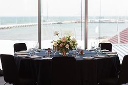 Table Setup for Wedding at Royal Brighton Yacht Club