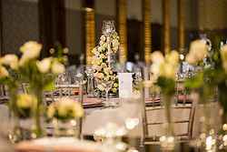 Flower Table Setup for Wedding - Marriott Surfers Paradise at Real Weddings