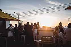 Rooftop Wedding Reception Melbourne - True South at Real Weddings